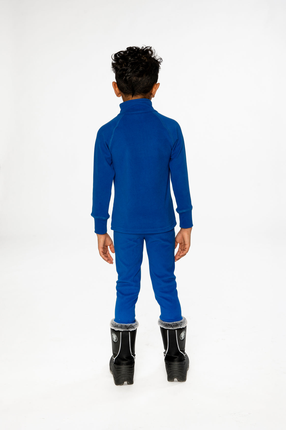 Two Piece Thermal Underwear Royal Blue-3