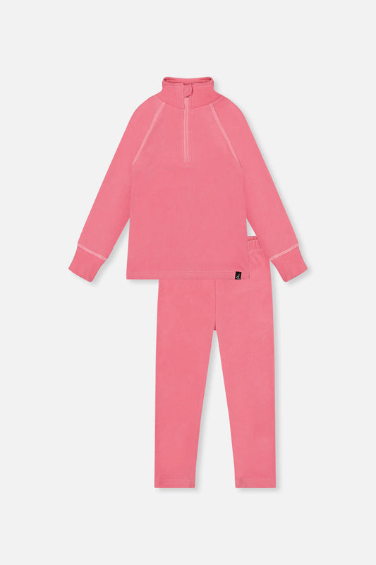 Two Piece Thermal Underwear Pink-0