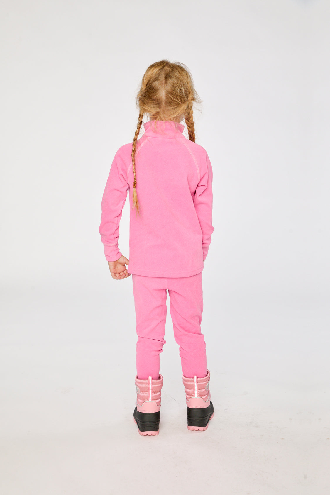 Two Piece Thermal Underwear Pink-3