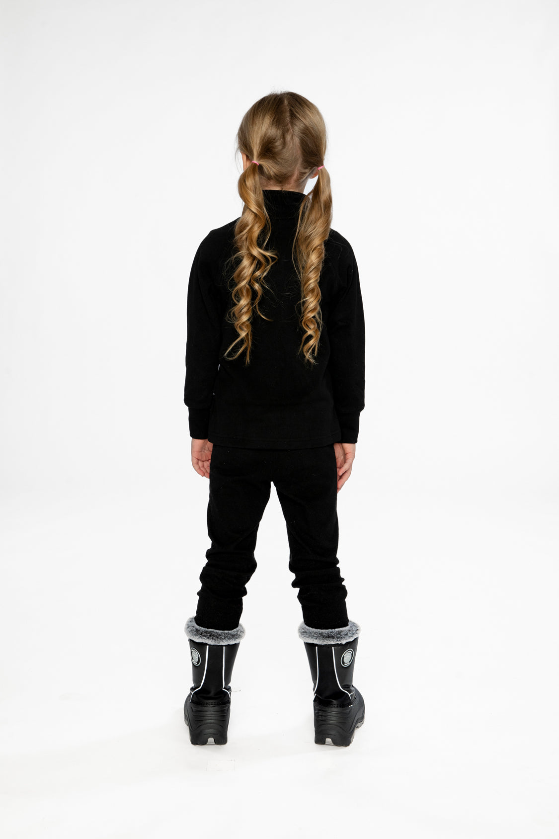 Two Piece Thermal Underwear Black-3