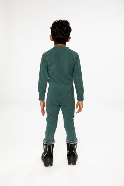 Baby One Piece Thermal Underwear Sage Green-3