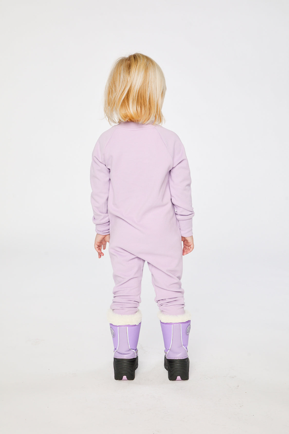 Baby One Piece Thermal Underwear Lavender-3