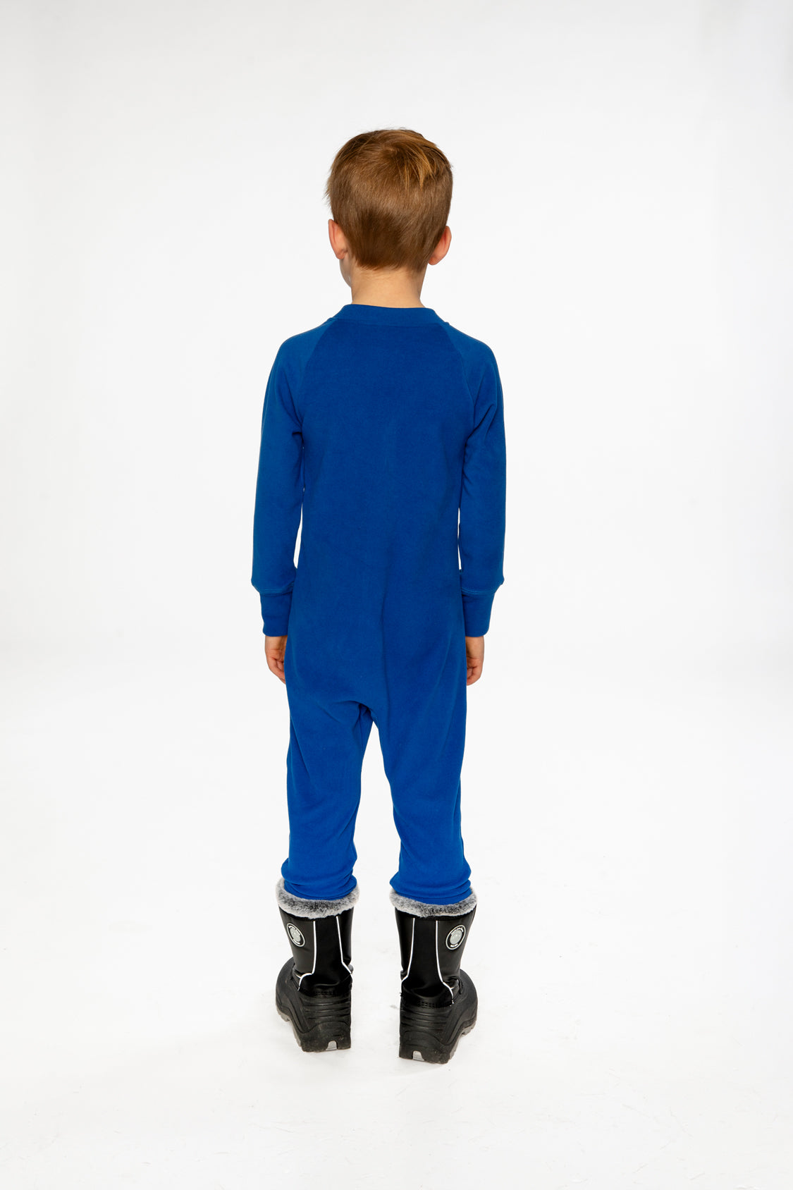 One Piece Thermal Underwear Royal Blue-3