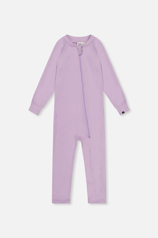 One Piece Thermal Underwear Lavender-0