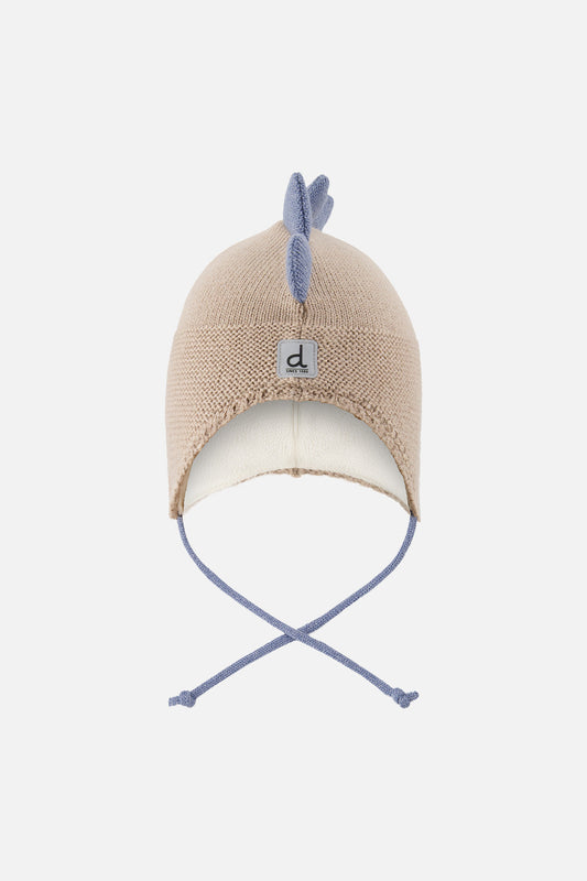 Baby Dino Winter Peruvian Knit Hat Light Taupe-0