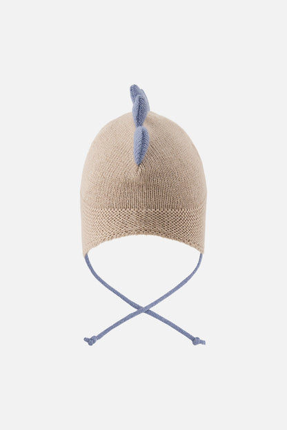 Baby Dino Winter Peruvian Knit Hat Light Taupe-2