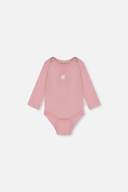 Organic Cotton Onesie Dusty Pink-1