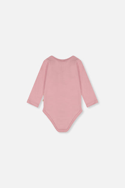 Organic Cotton Onesie Dusty Pink-2