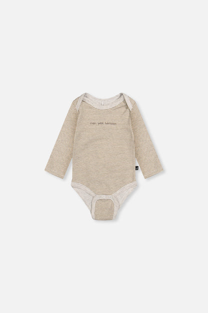 Three Pack Organic Cotton Onesie Brown Printed Hedgehogs-2
