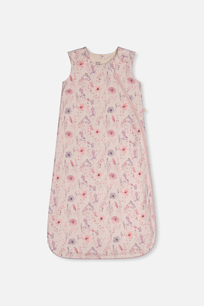 Organic Cotton Sleep Sack Pink Printed Flowers-0