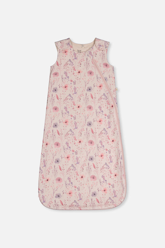 Organic Cotton Sleep Sack Pink Printed Flowers-0