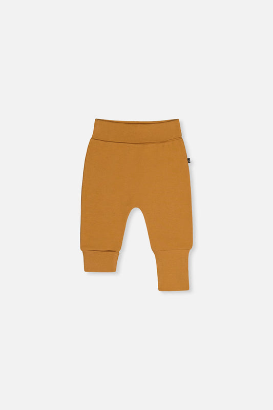 Organic Cotton Evolutive Pants Brown Cinnamon-0