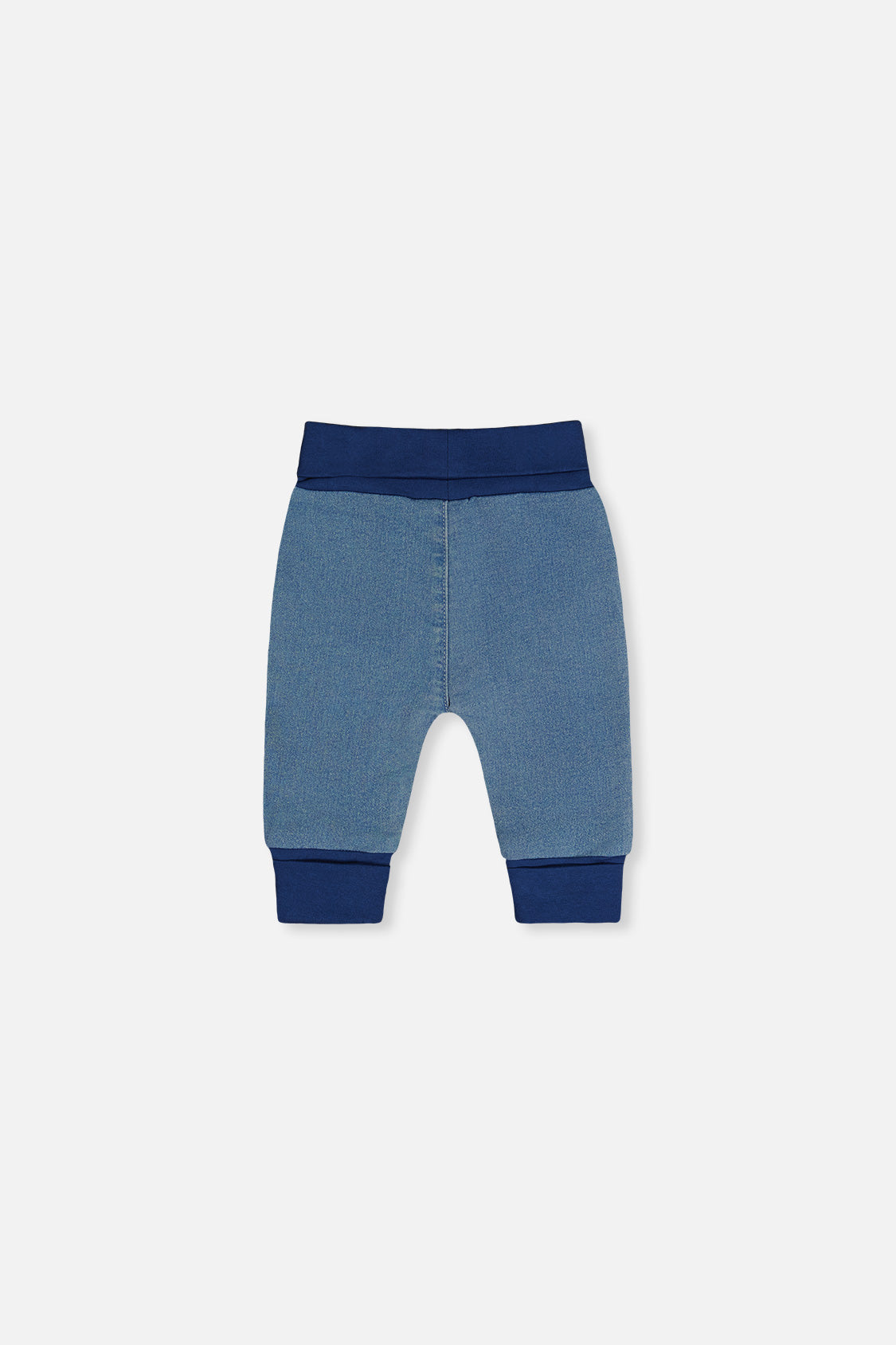 French Terry Denim Evolutive Pants Light Blue Denim-2