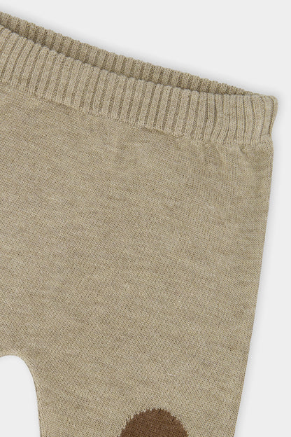 Knitted Sweater And Pants Set Brown Cinnamon-4