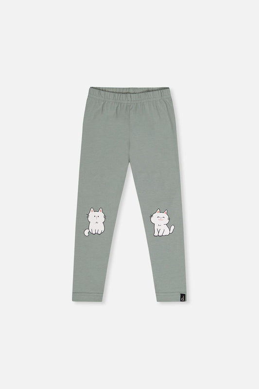 Organic Cotton Leggings Sage Green-0