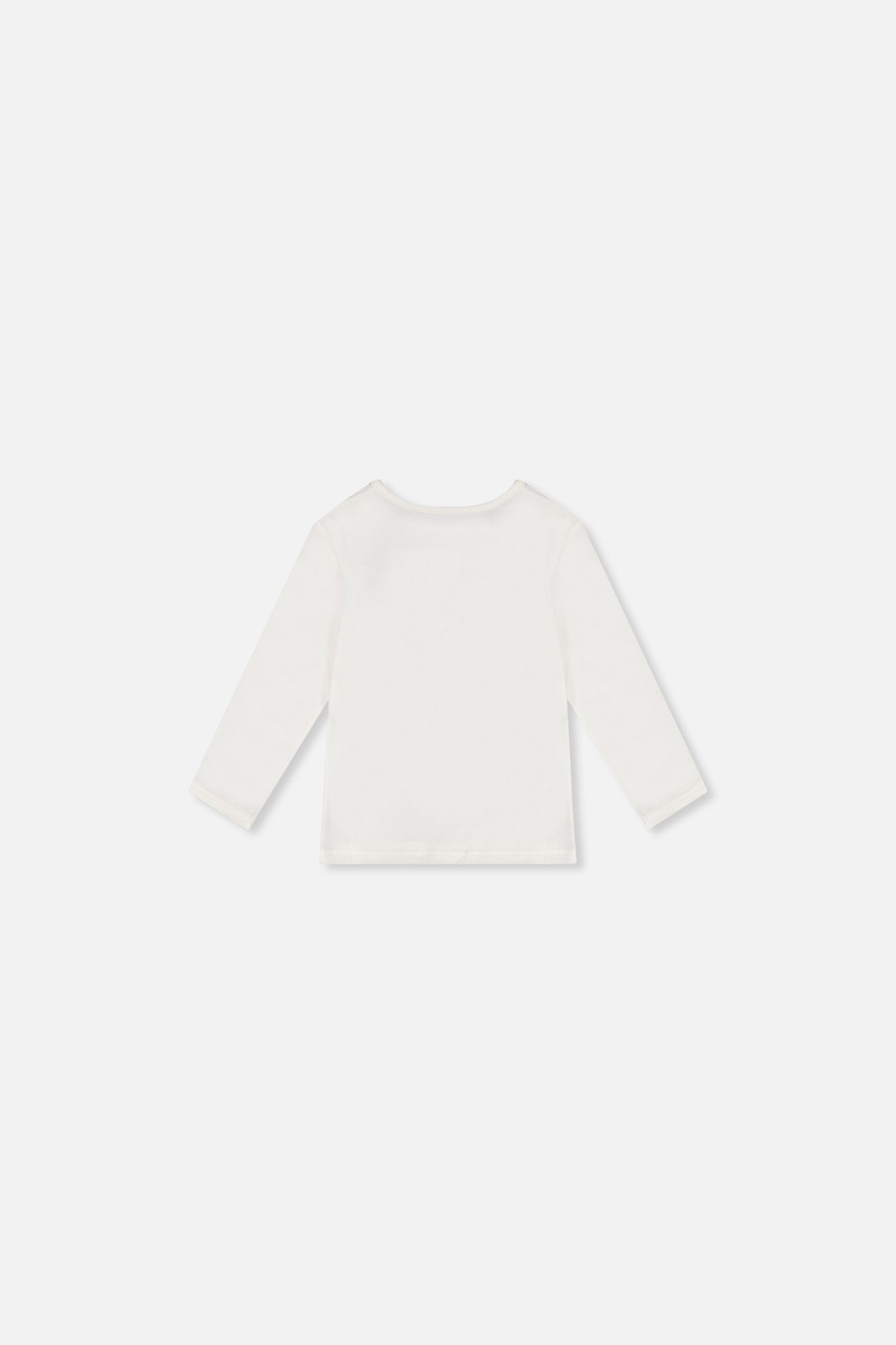 Baby Organic Cotton Long Sleeve T-Shirt Off-White-1