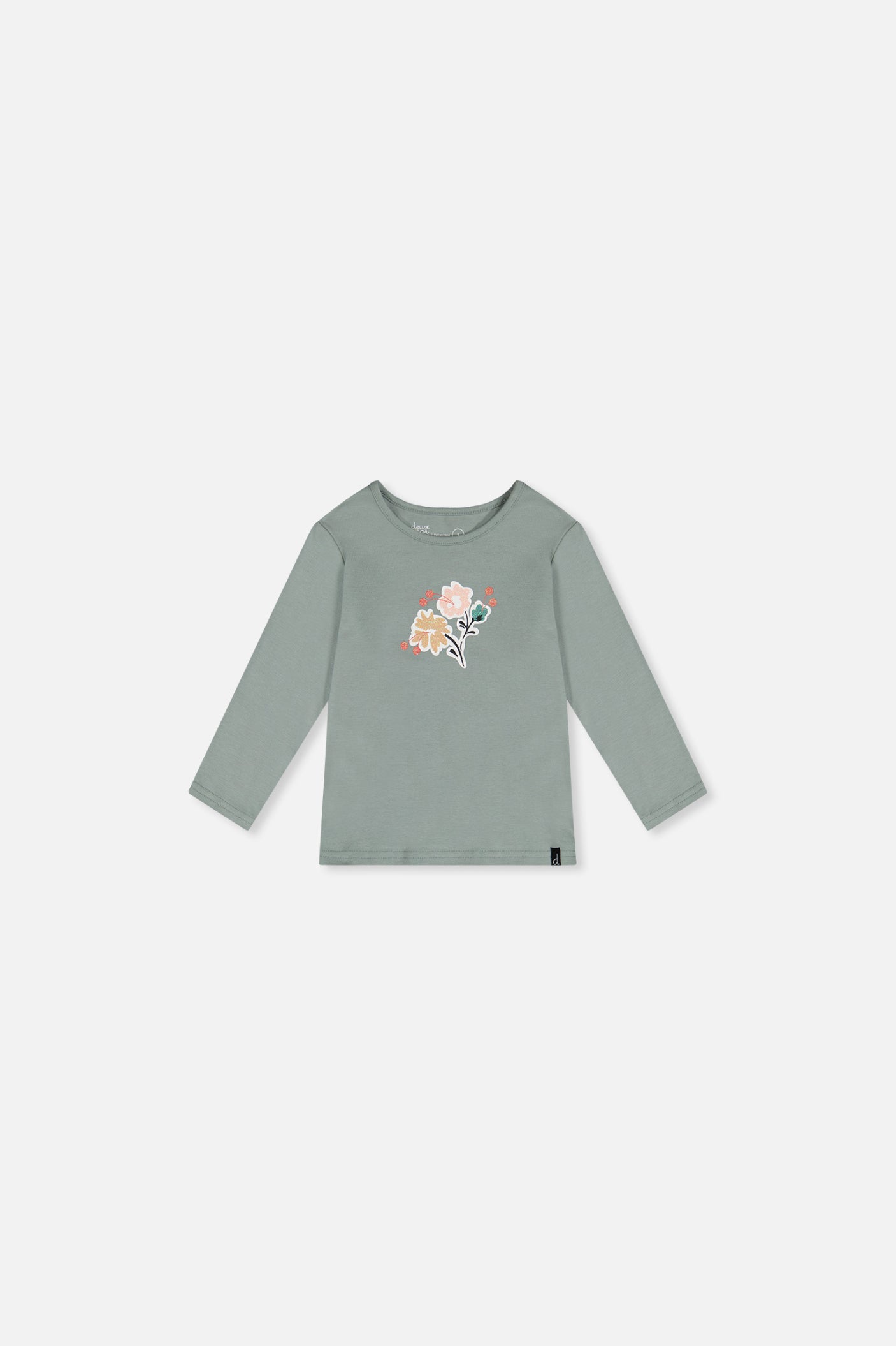 Baby Organic Cotton Long Sleeve T-Shirt Sage Green-0