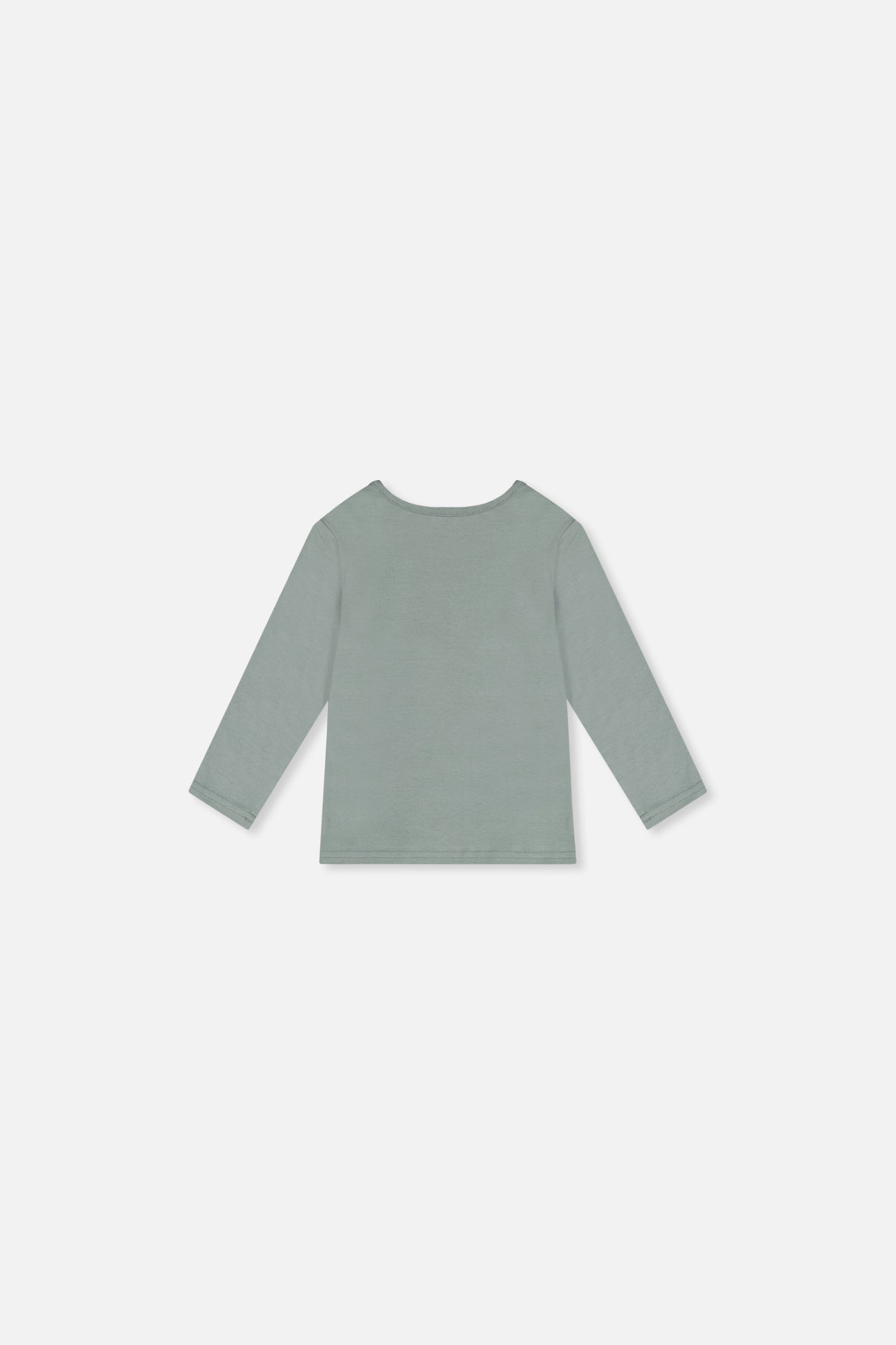 Baby Organic Cotton Long Sleeve T-Shirt Sage Green-1