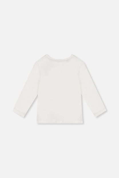 Organic Cotton Long Sleeve T-Shirt Off-White-3
