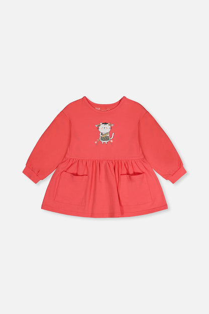 Organic Cotton Tunic Coral Pink-0