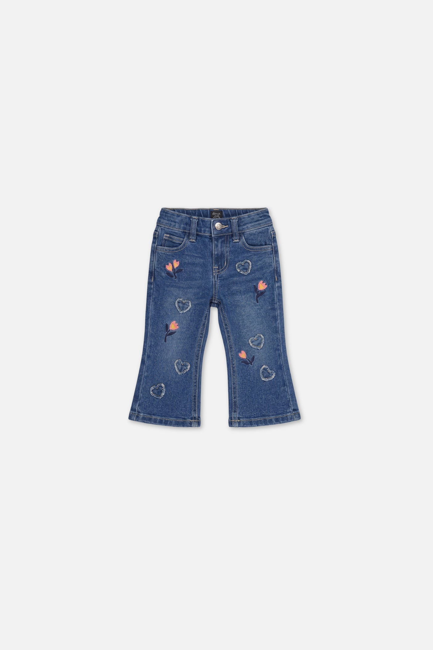 Baby Boot Leg Jeans Navy Blue Denim-0