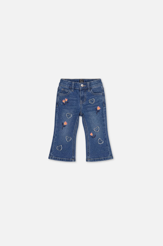 Baby Boot Leg Jeans Navy Blue Denim-0