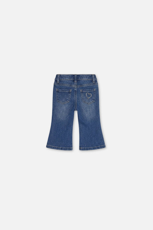 Baby Boot Leg Jeans Navy Blue Denim-1