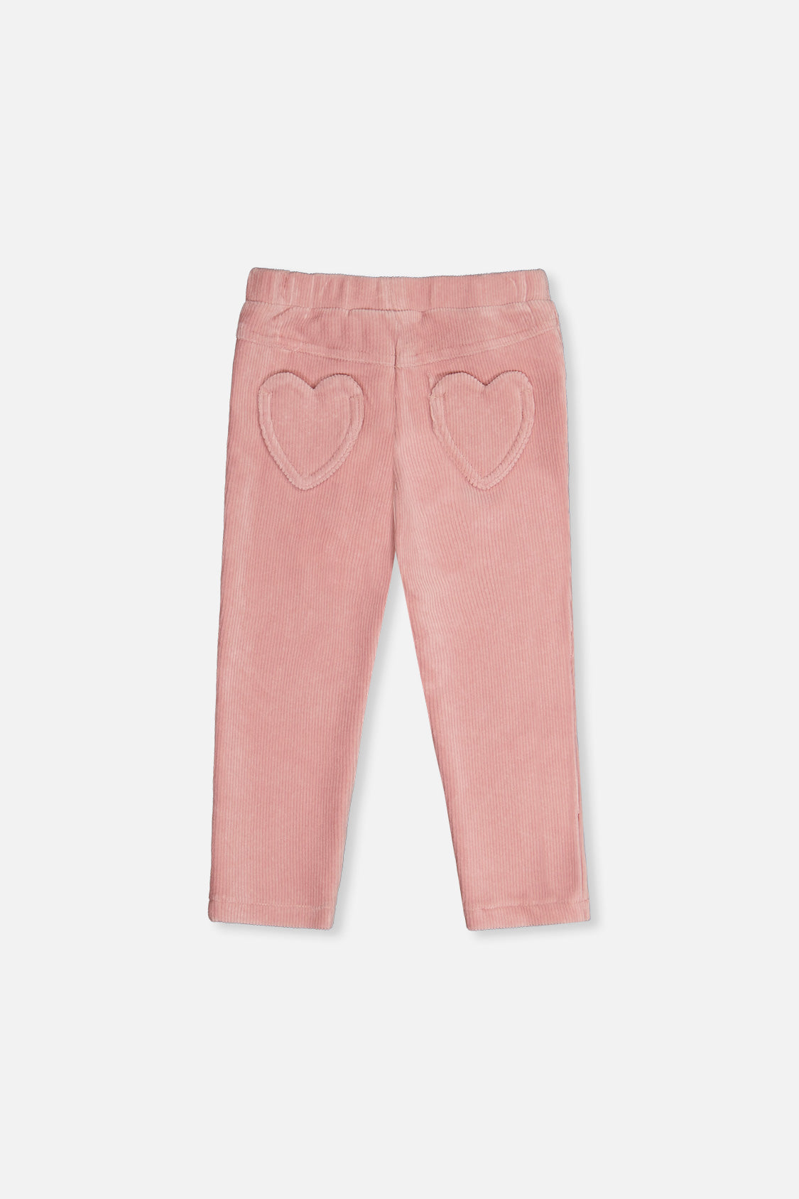 Stretch Velour Treggings Pale Dusty Pink-2