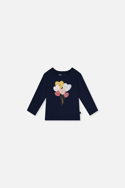 Baby Organic Cotton T-Shirt Royal Blue And Pink-0