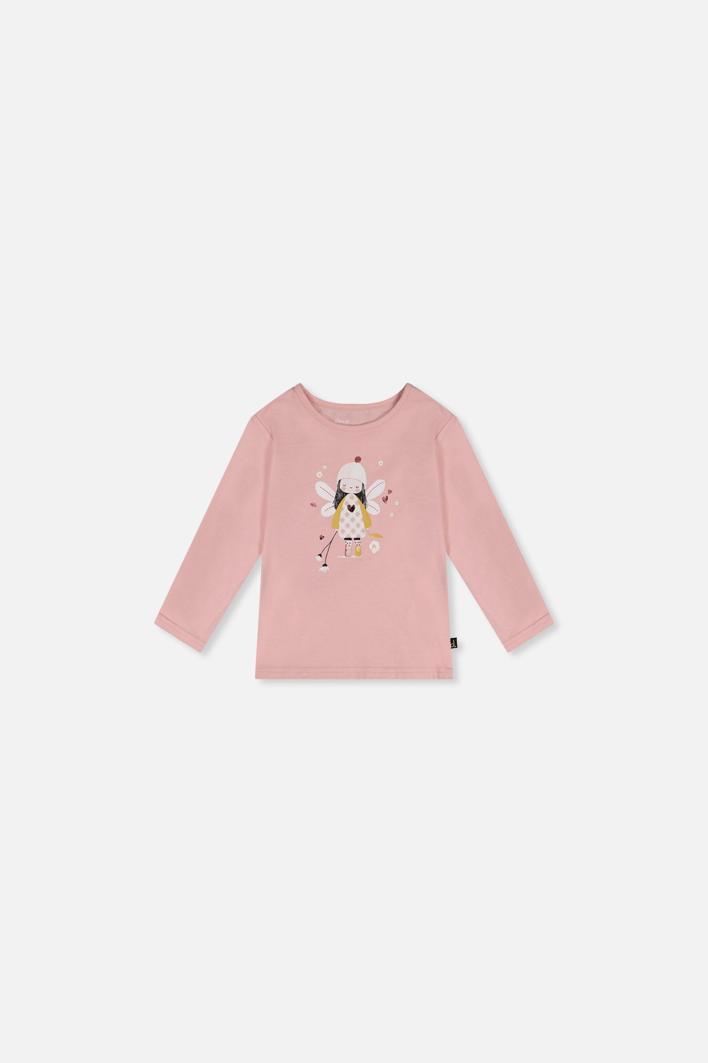 Baby Organic Cotton T-Shirt Pale Dusty Pink-0
