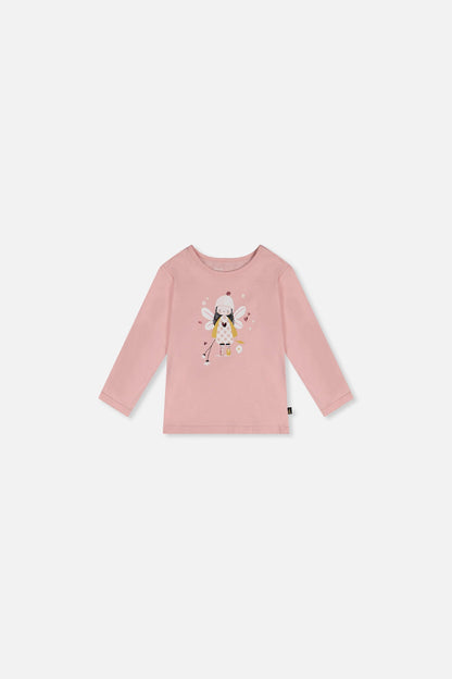 Baby Organic Cotton T-Shirt Pale Dusty Pink-0