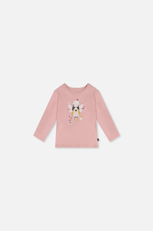 Baby Organic Cotton T-Shirt Pale Dusty Pink-0