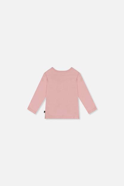 Baby Organic Cotton T-Shirt Pale Dusty Pink-1