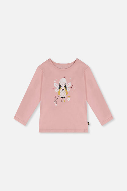 Organic Cotton T-Shirt Pale Dusty Pink-0