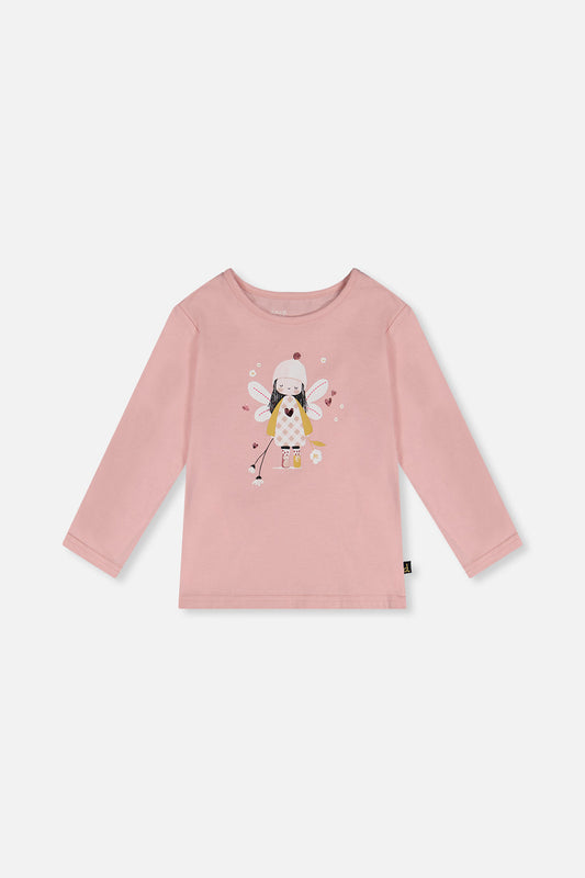 Organic Cotton T-Shirt Pale Dusty Pink-0