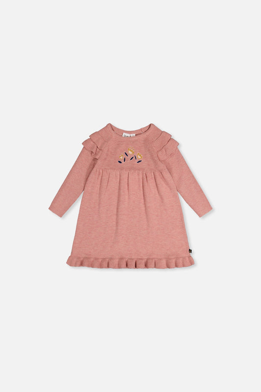 Baby Knitted Dress Pink-0