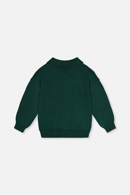 Knitted Sweater Jasper Printed Green-4