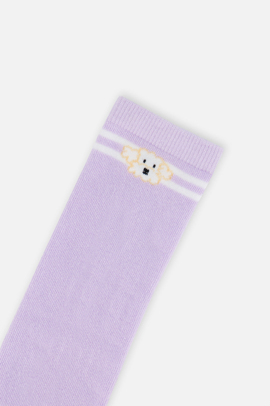 Socks (3 Pairs) Lavender, Pink, And White-4