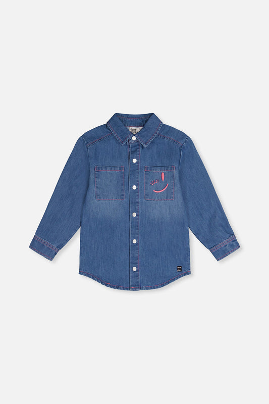 Denim Shirt Navy Blue-0
