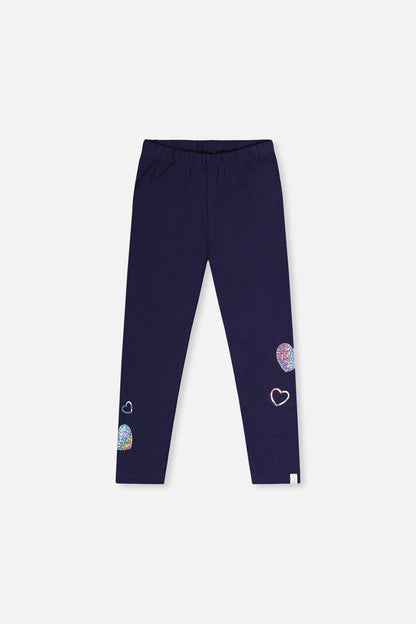 Organic Cotton Leggings Dark Blue-0