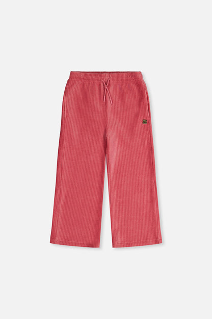 Velour Flare Pants Raspberry Pink-0