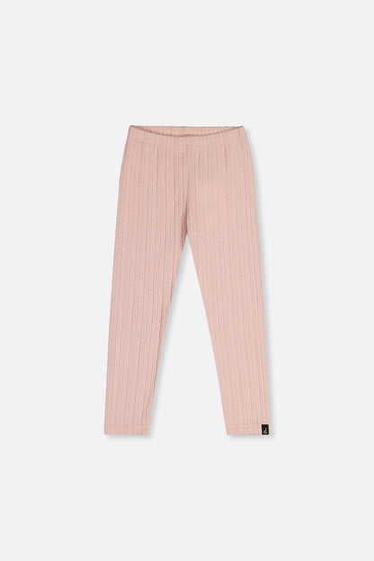 Jacquard Leggings Pale Dusty Pink-0