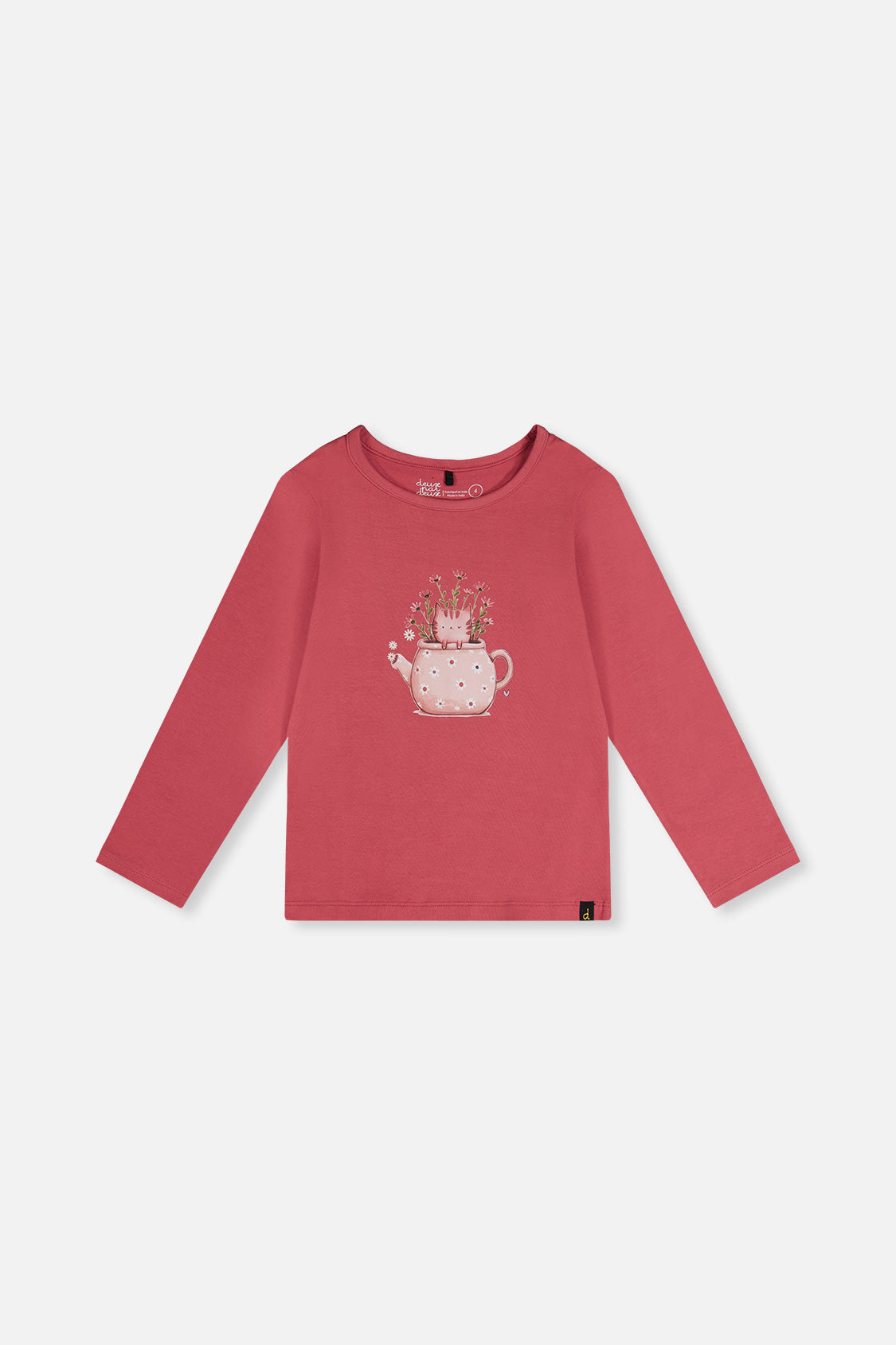 Organic Cotton Jersey T-Shirt Raspberry Pink-0