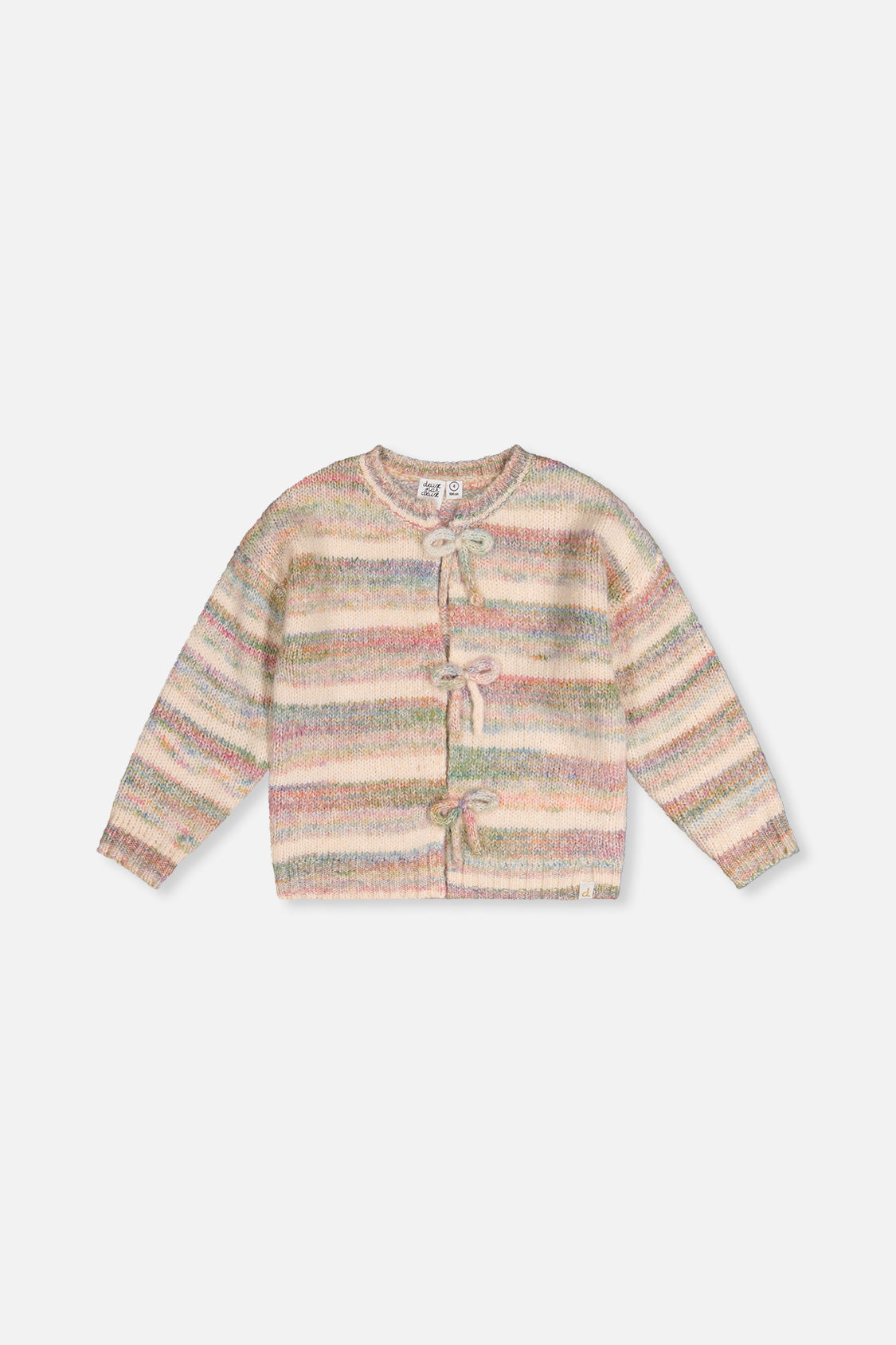 Knitted Cardigan Mauve And Blue Knitwear-0