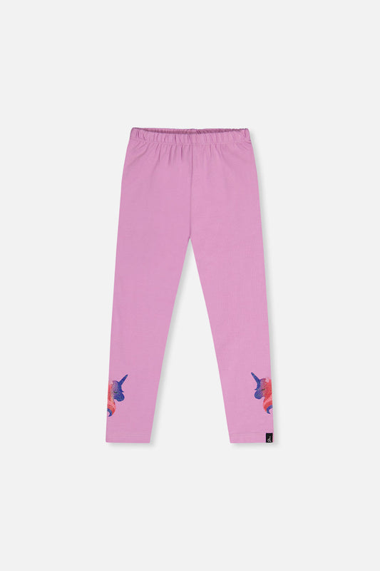 Organic Cotton Jersey Leggings Violet-0