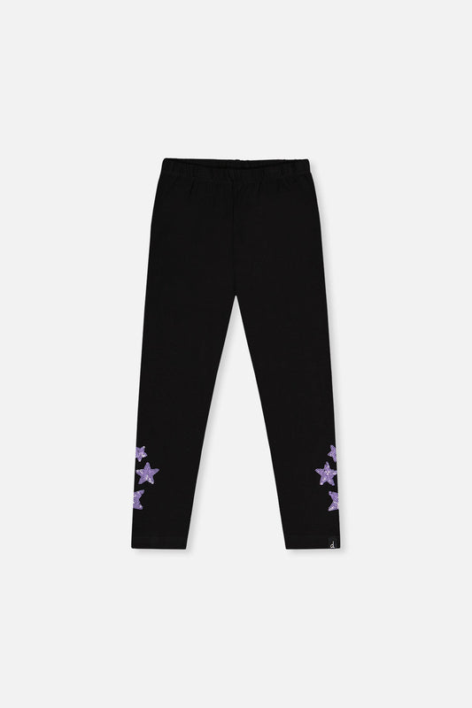 Organic Cotton Jersey Leggings Black-0