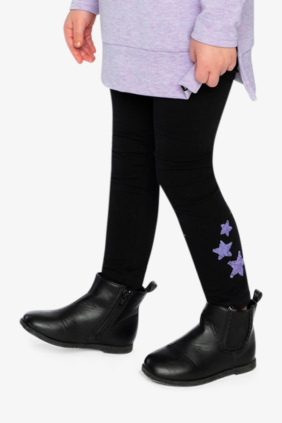 Organic Cotton Jersey Leggings Black-2