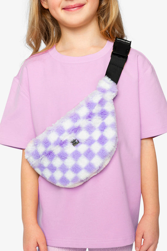 Fanny Bag Lilac And White Tiles-1
