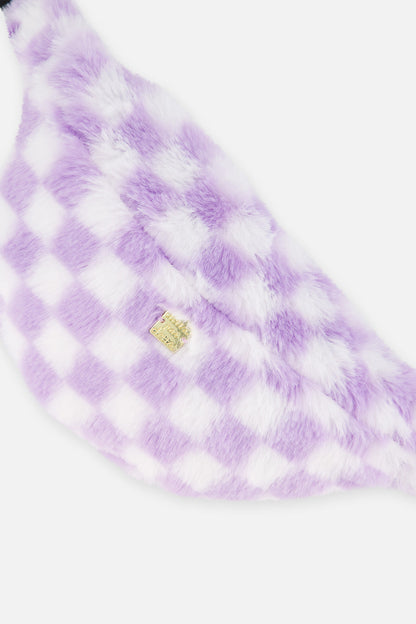 Fanny Bag Lilac And White Tiles-3