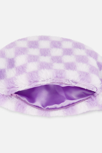 Fanny Bag Lilac And White Tiles-4
